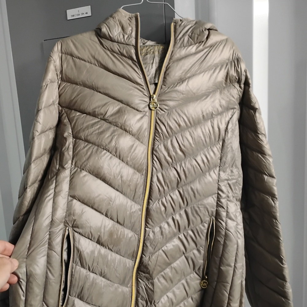 Michael Kors Gold Puffer Jacket